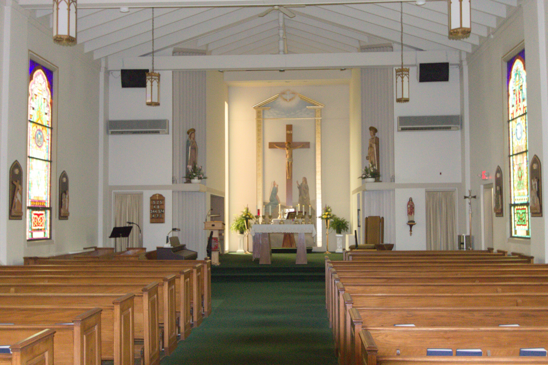 Inside the Saint Richard Church